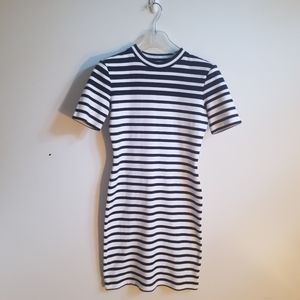 Alexander Wang striped dress jersey knit sz S